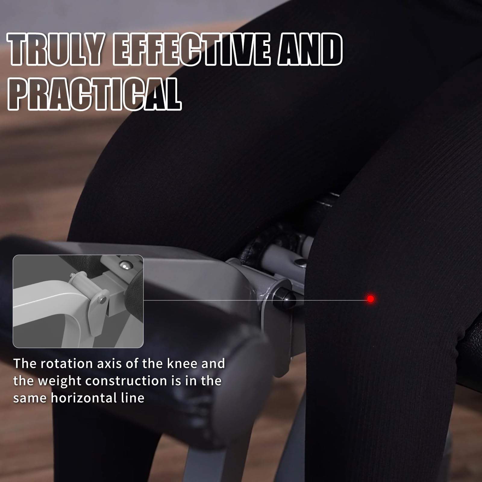 2-in-1 Adjustable Leg Extension and Curl Machine for Home Gym - 660lbs Weight Capacity - Smooth Transition Between Exercises - Perfect for Leg Workouts and Strength Training
