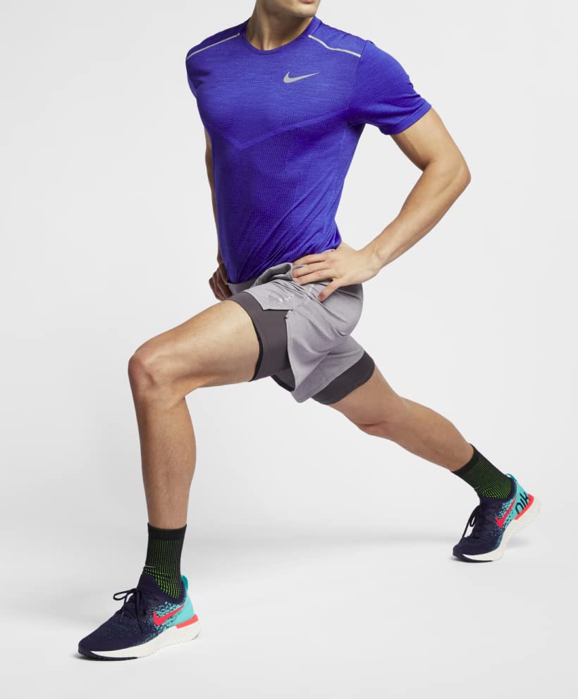 Nike 2-in-1 Men's 7-Inch Flex Stride Running Shorts - Light Gray - Moisture-Wicking Athletic Shorts for Running, Gym & Training