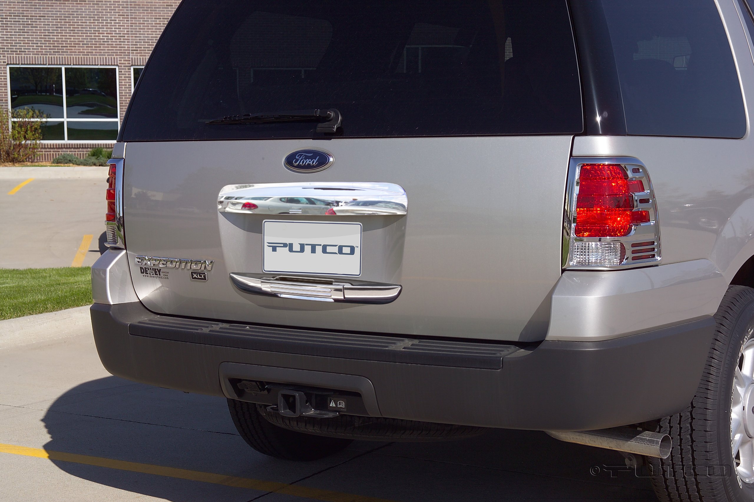 Putco 401405 Chrome Trim Tailgate & Rear Handle Cover - Upper Section Only | Premium Truck Accessory for Ford, Chevy, Ram | Enhances Vehicle Style & Protection