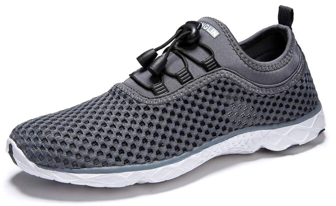 Men's Quick Drying Aqua Water Shoes - Lightweight Swim Shoes for Beach, Pool & Water Sports | Non-Slip Barefoot Walking Shoes for Men