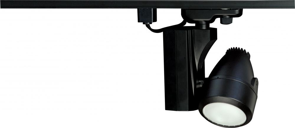 Nuvo TH386 Single Head Black Track Lighting - Modern Adjustable Ceiling Light Fixture for Living Room, Kitchen, and Retail Spaces