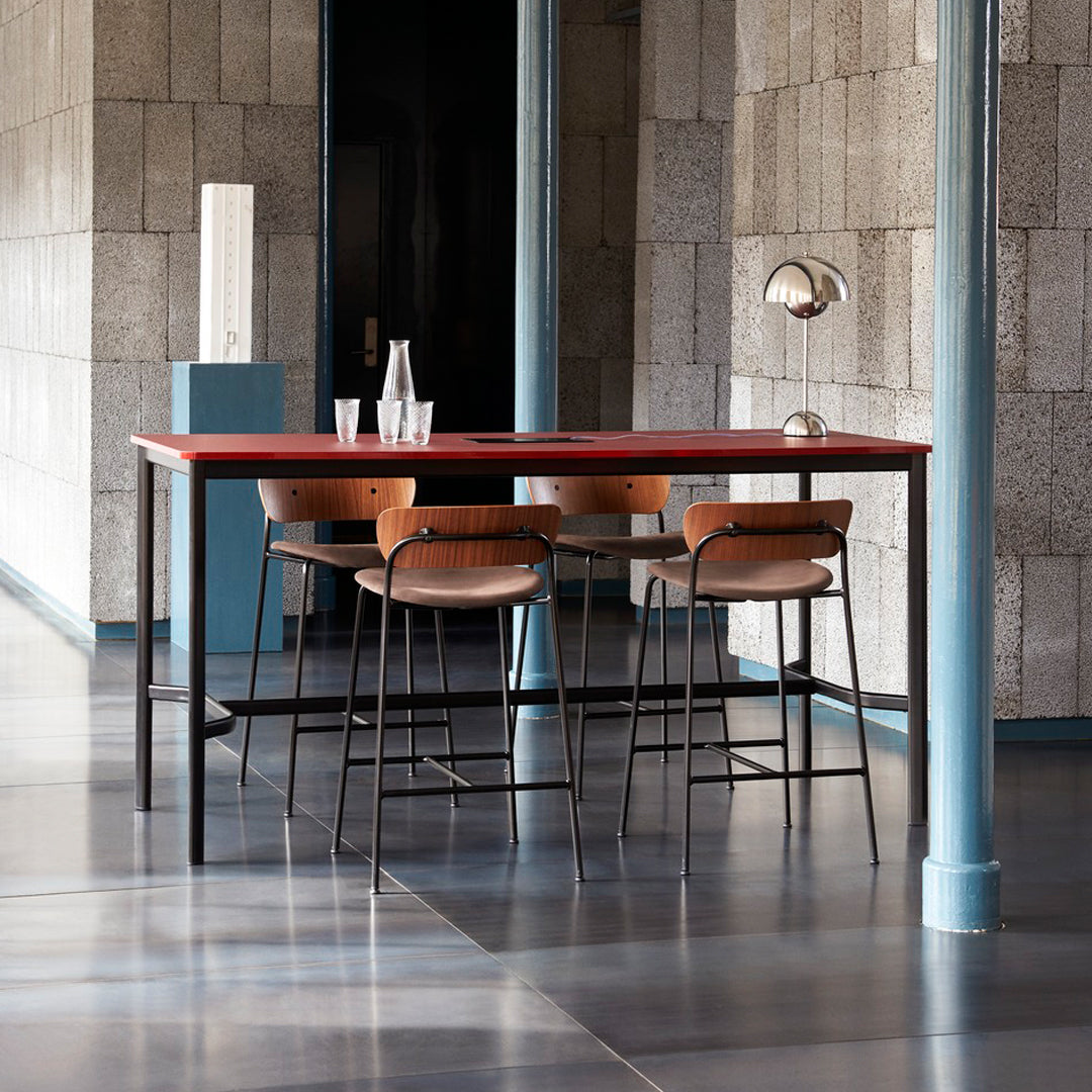 Drip HW62 Counter Table - Modern Kitchen Island with Storage & Seating | Perfect for Small Spaces, Breakfast Bars & Entertaining