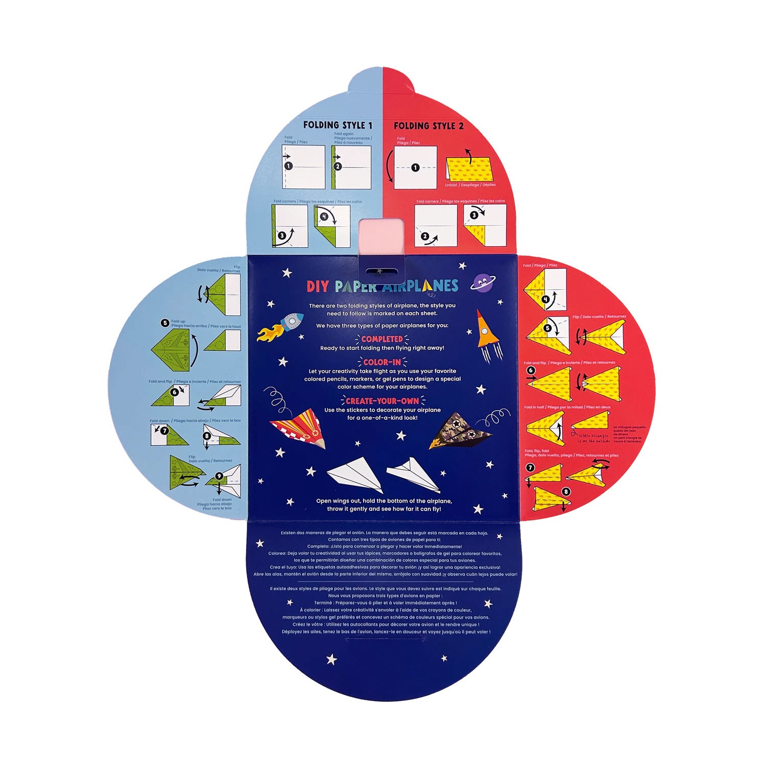 DIY Paper Airplane Activity Kit - Set of 24 Planes for Kids STEM Learning & Creative Play | Fun Indoor & Outdoor Flying Toy for Birthday Parties, Classroom Activities