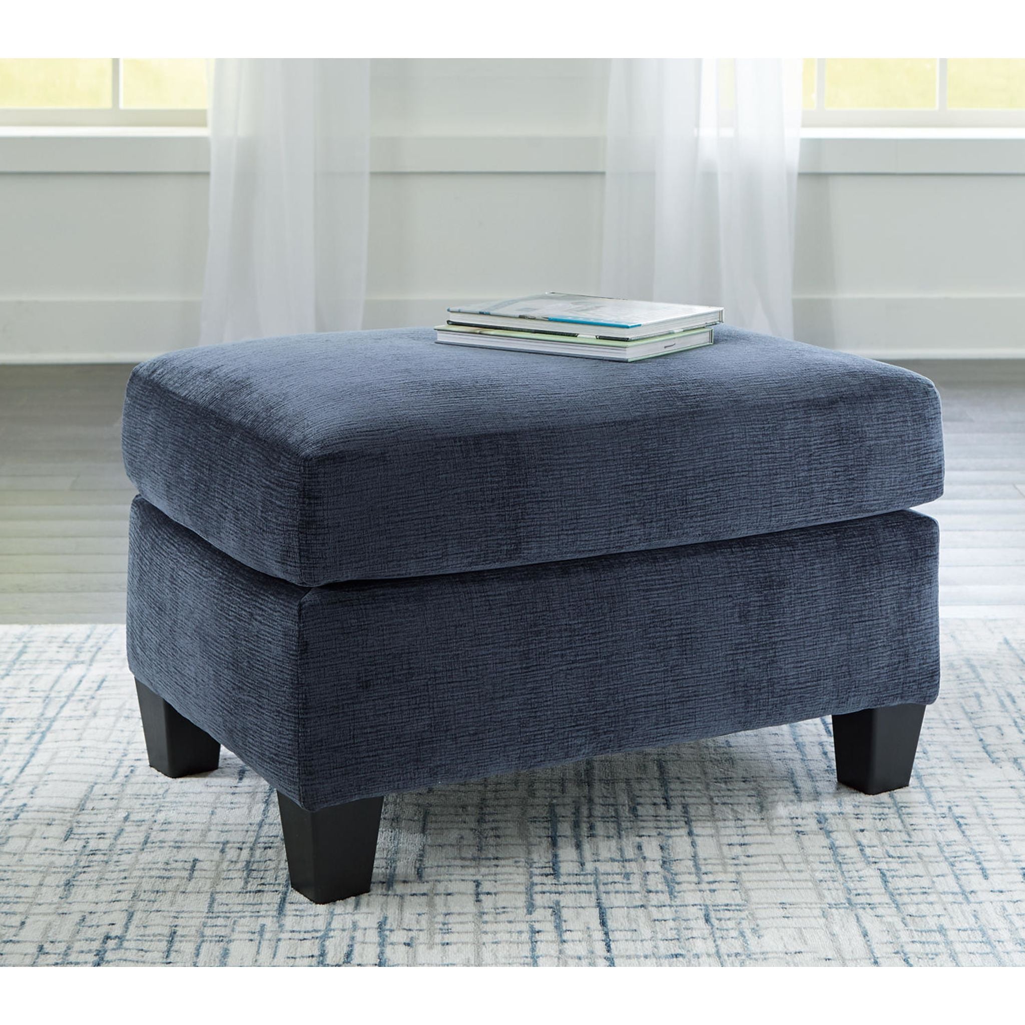 Amity Bay Storage Ottoman with Tufted Top - Extra Large Footrest, Coffee Table & Bench for Living Room, Bedroom & Nursery - Soft Upholstered Fabric, Sturdy Wooden Frame, Easy Assembly