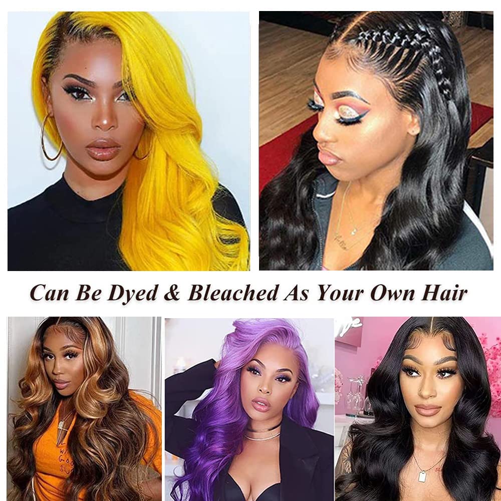 26 Inch 13x4 Lace Front Wigs Human Hair - Pre Plucked 150% Density Glueless Wig for Black Women | Natural Black Color | Perfect for Daily Wear, Parties & Special Occasions
