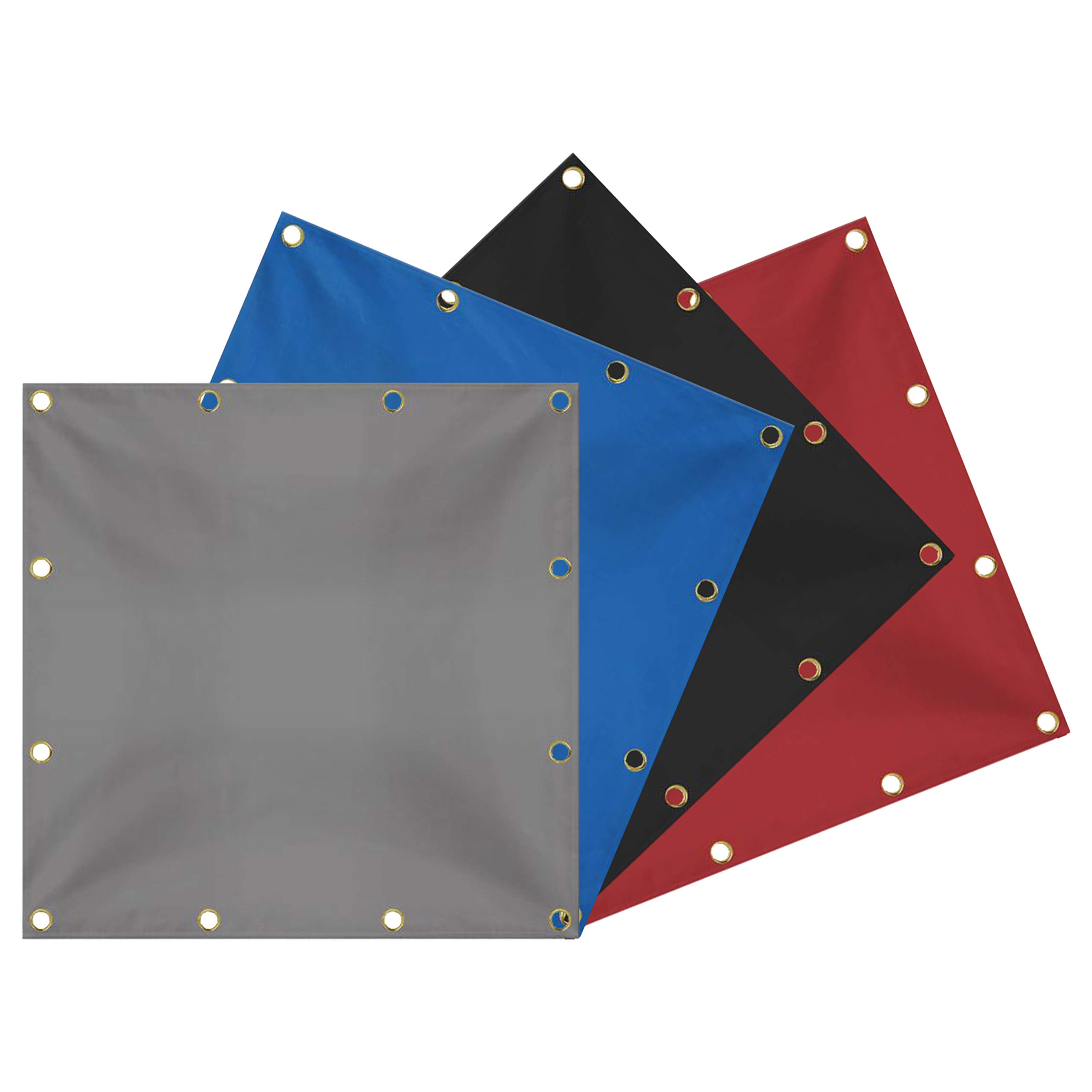 Heavy Duty 18 Oz Waterproof Tarpaulin - UV & Tear Resistant Cover for Roof, Canopy, Camping, Patio, Pool & Boats (10'x12', Red) - Ideal for Outdoor Protection & Emergency Shelter