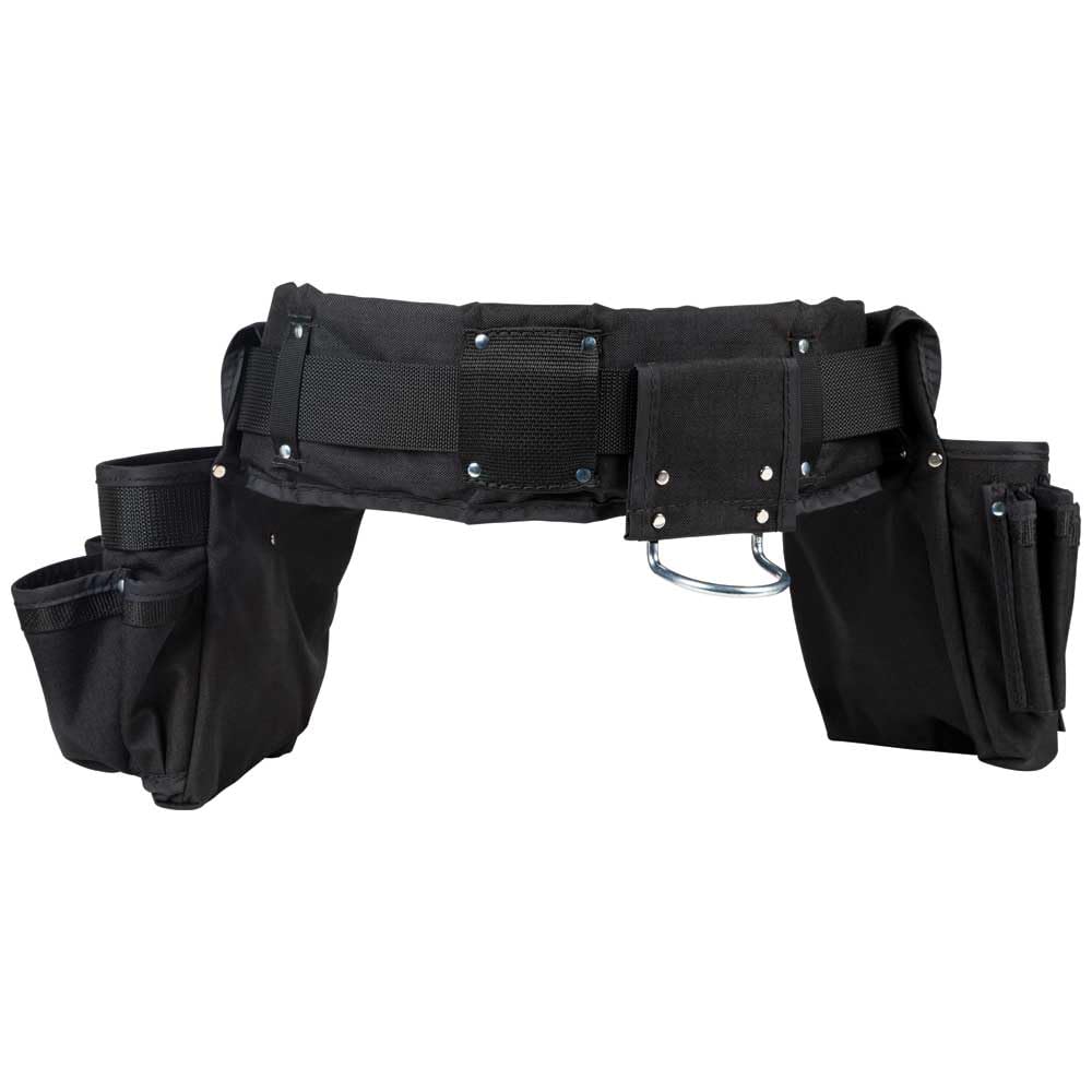 Klein Tools 5710M Electrician's Powerline Padded Tool Belt and Tool Pouch Combo Set - Medium 4-Piece for Comfortable Electrical Work & Construction Projects