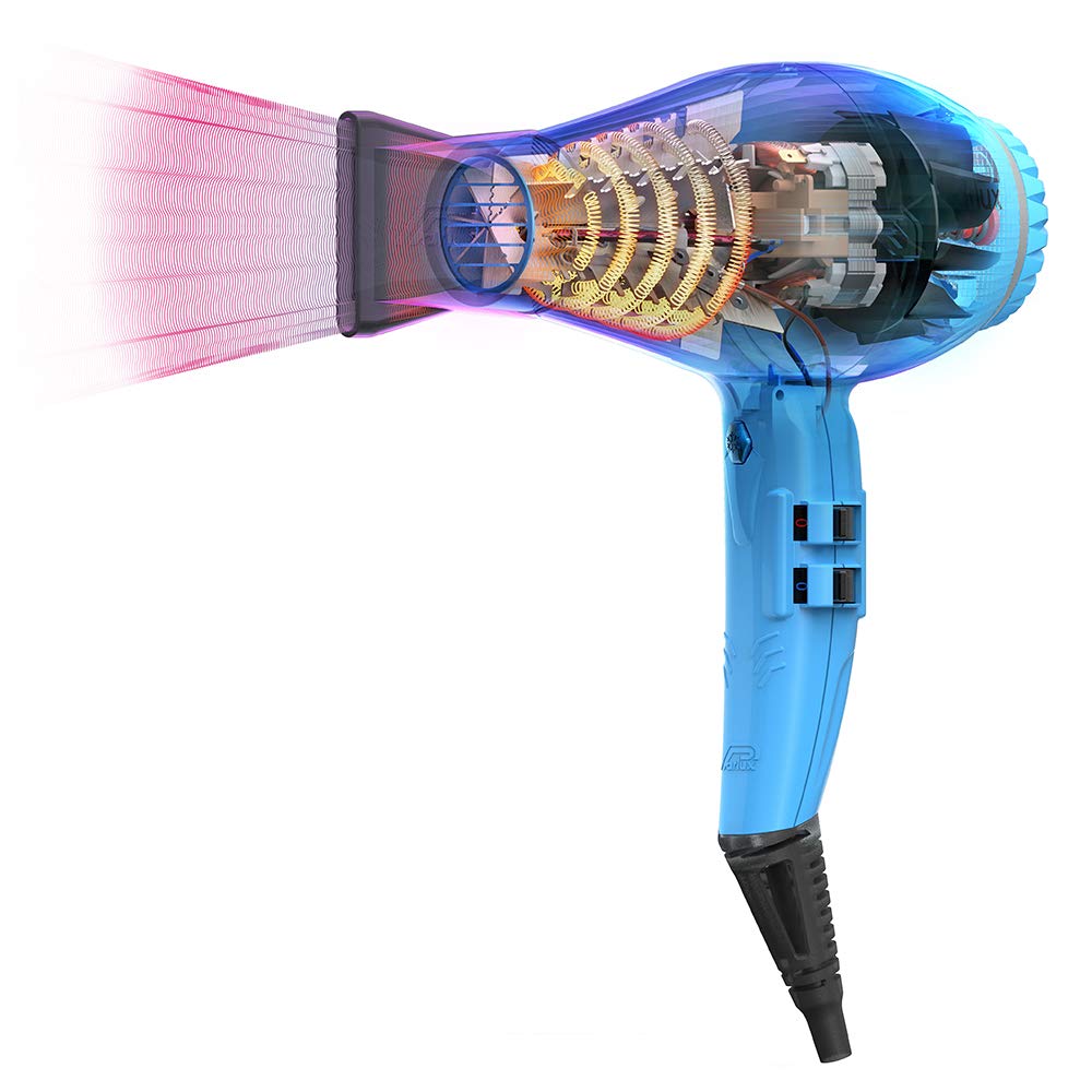 Parlux Alyon Matte Graphite Professional Hair Dryer with M Hair Designs Metal Mesh Diffuser - 2 Piece Styling Bundle for Salon-Quality Blowouts at Home