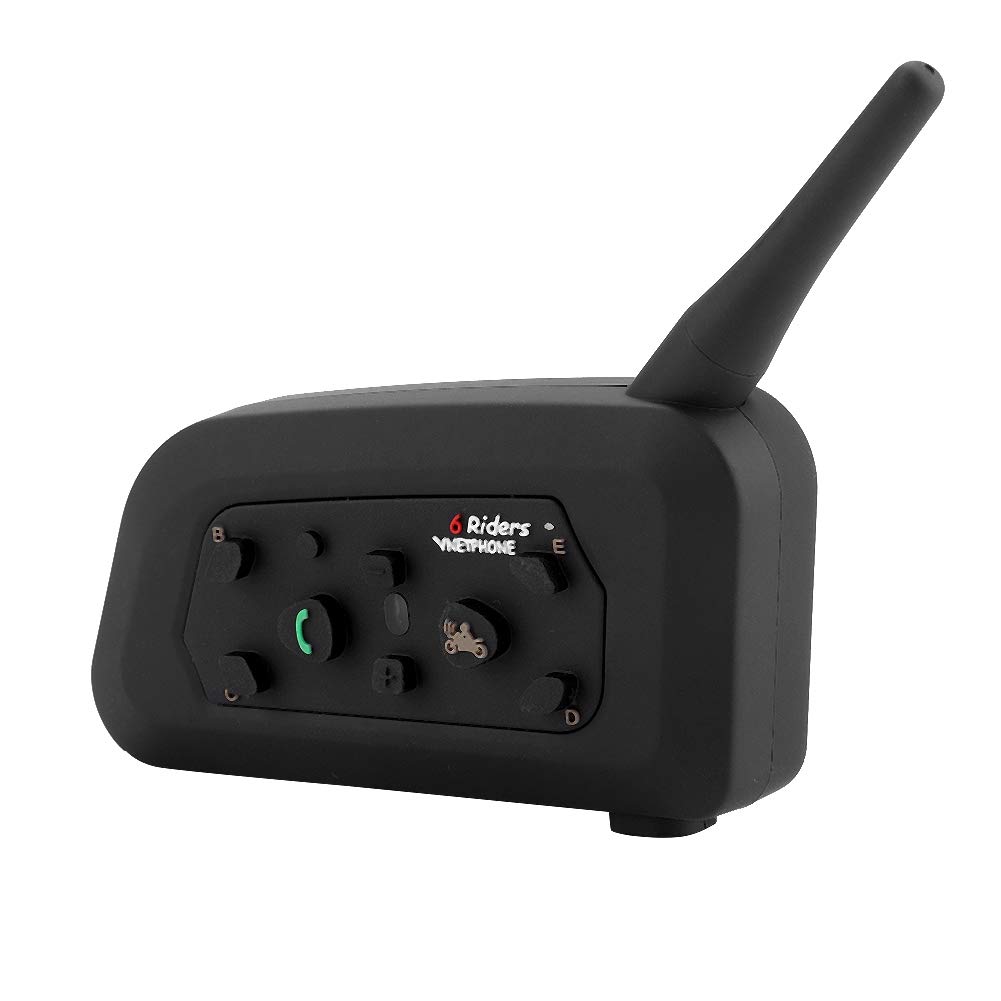 Aramox Vnetphone V6-1200 Motorcycle Bluetooth Intercom Headset - Wireless 6-Way Communication System for Group Riding | Perfect for Motorcycle Tours, Road Trips & Adventure Riding
