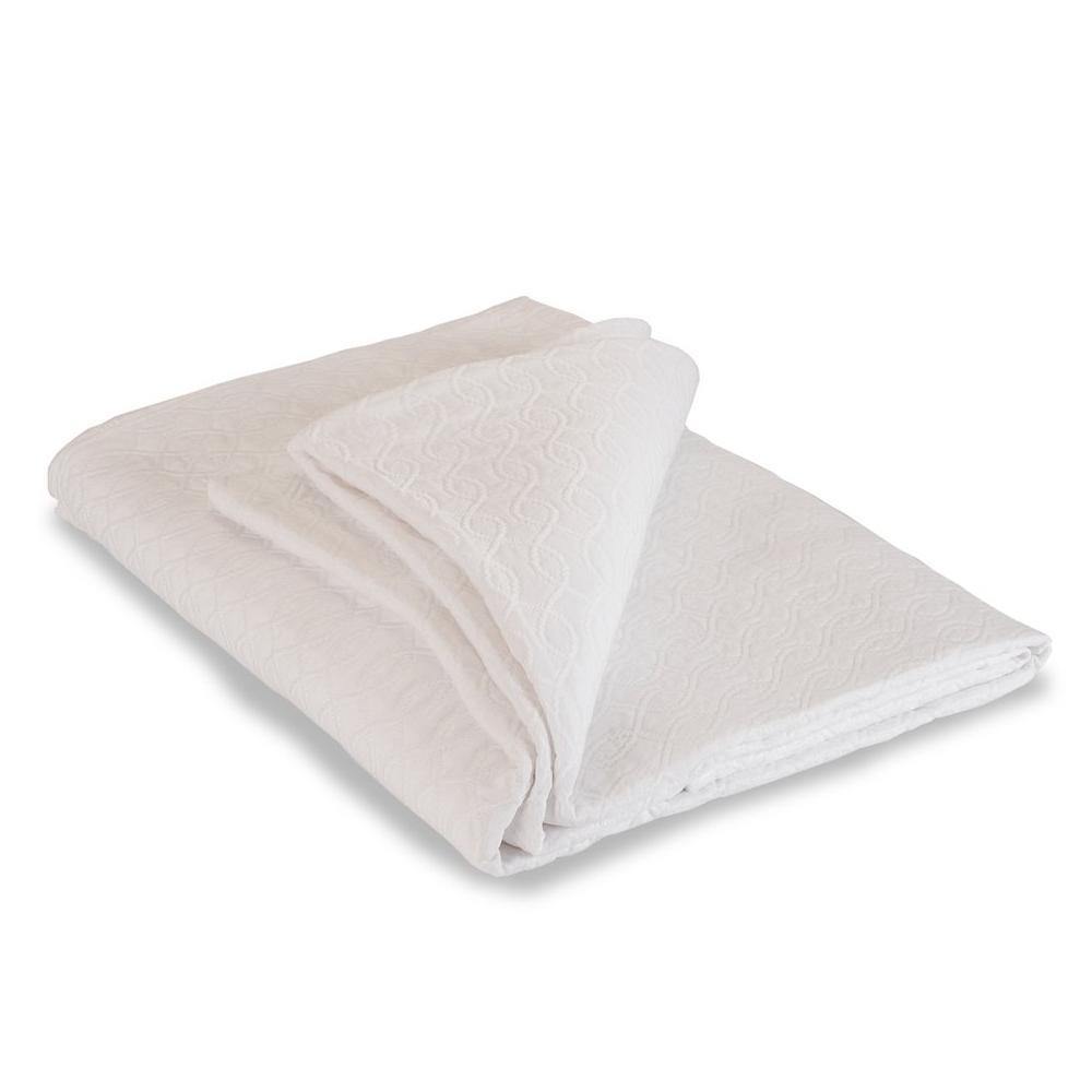 Ludlow White Bedspread - Soft & Luxurious Queen Size Bed Cover for Cozy Bedroom Decor - Perfect for Master Bedrooms, Guest Rooms & Hotel Stays
