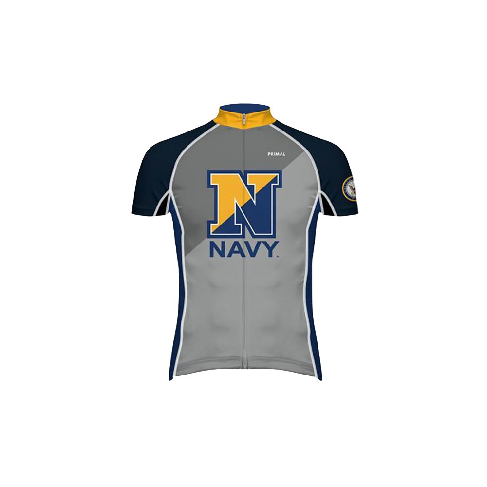 Primal Wear Men's US Navy Evo Cycling Jersey - Breathable Performance Bike Shirt for Road & Mountain Biking - Comfortable Moisture-Wicking Material for Cycling, Training & Outdoor Sports