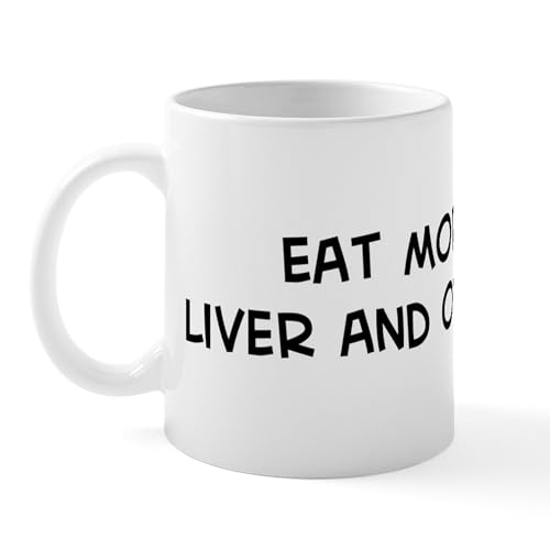 White - Eat More Liver And Onions Mug