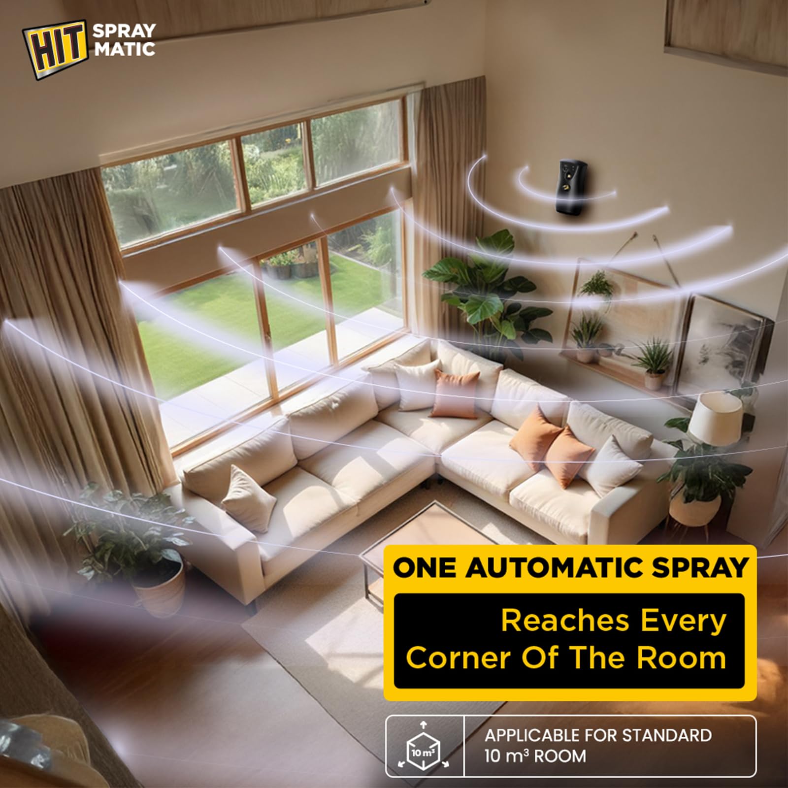 Automatic Mosquito Repellent Dispenser Refill - 2 Hour Spray Intervals for 6 Hours of Protection | 12 Hour Mosquito Control | Long-Lasting 2 Month Supply | Ideal for Patios, Camping & Outdoor Activities