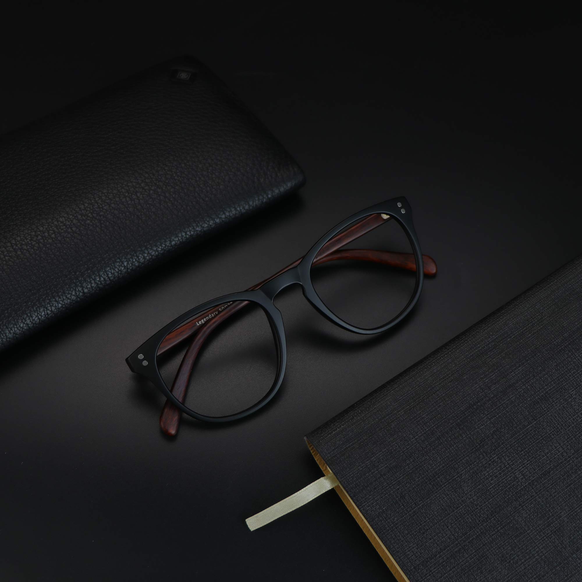 VisionGlobal Blue Light Blocking Glasses for Women & Men - Anti-Eyestrain Computer Glasses with Stylish Oval Frame for Screen Time, Gaming & Reading - Reduce Digital Eye Fatigue for Office, Study & Night Use
