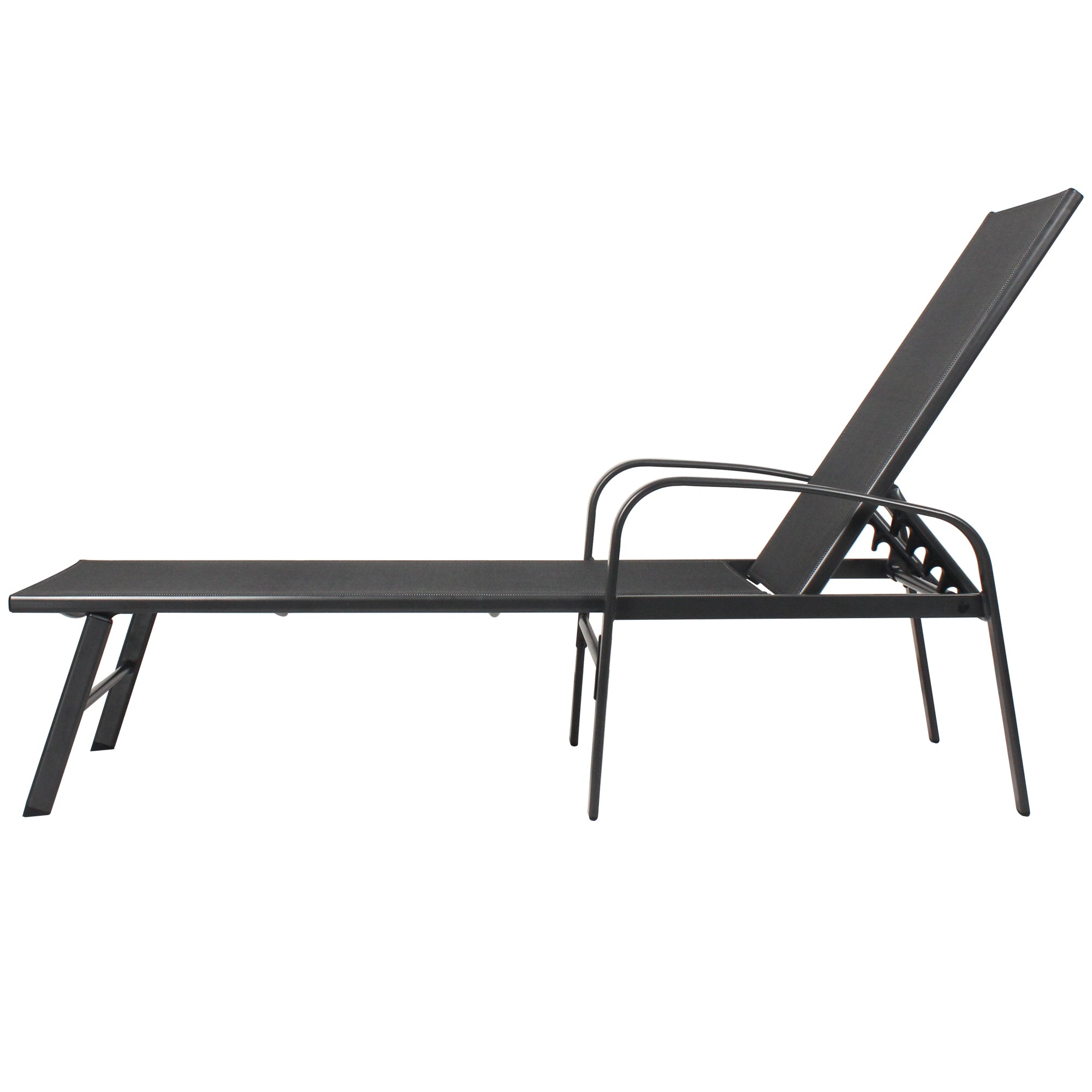 2-Piece Outdoor Patio Lounge Chair Set with Pillow - Gray Waterproof Poolside Chaise Lounge for Swimming Pool, Beach & Backyard Relaxation