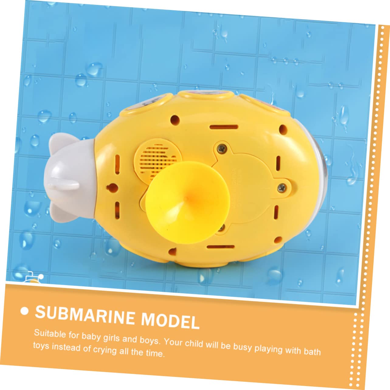 VICASKY 3-Piece Kids Bath Toys Set - Electric Water Sprayer Animal Shower Toys for Toddlers, Fun Bathtime Playtime for Boys & Girls (Yellow Plastic) | Perfect for Bath Time, Pool Parties & Outdoor Water Play