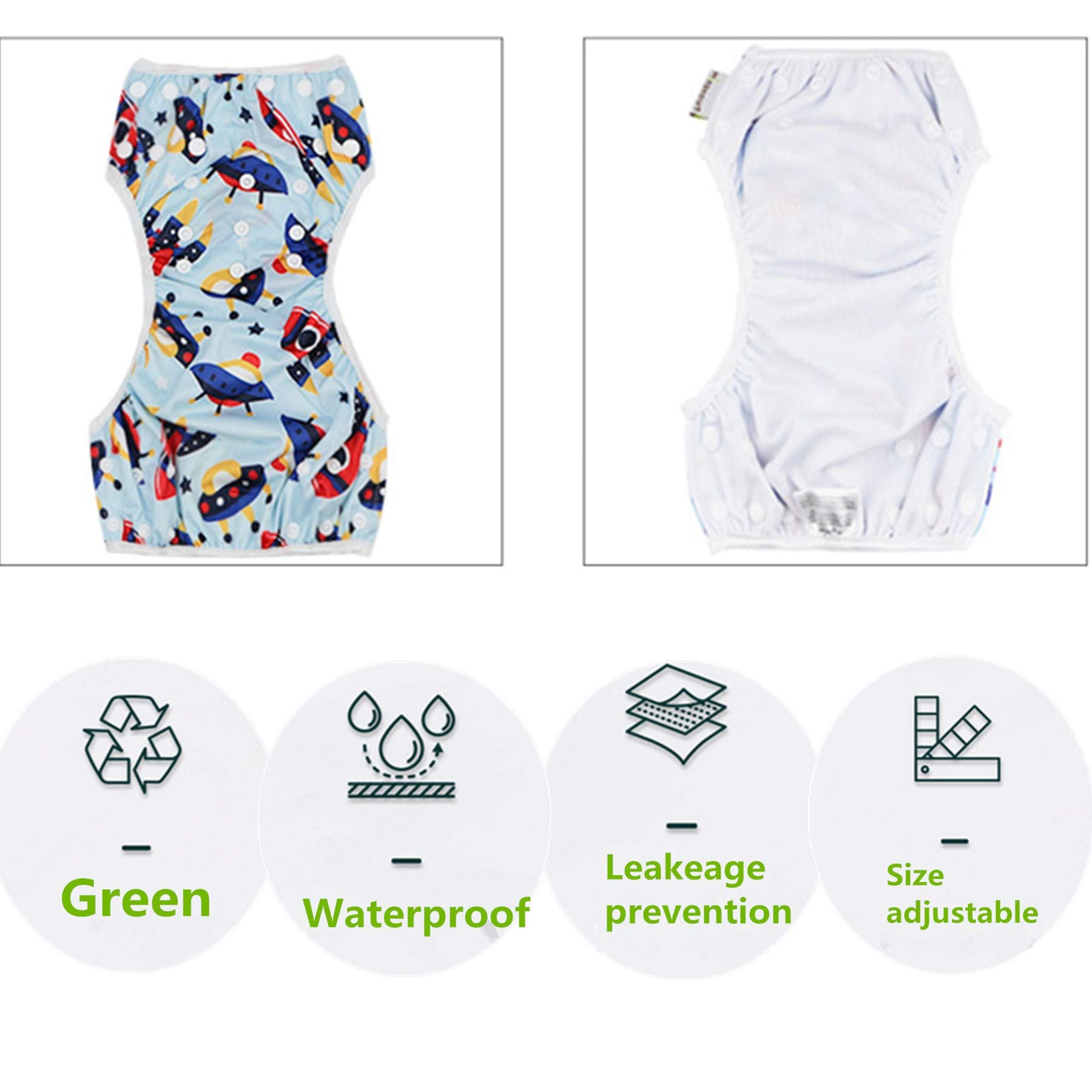 Baby Reusable Swim Diaper Washable Pool Pants for Boys & Girls (10-40lbs) - Perfect for Swimming Lessons, Beach Days & Pool Parties