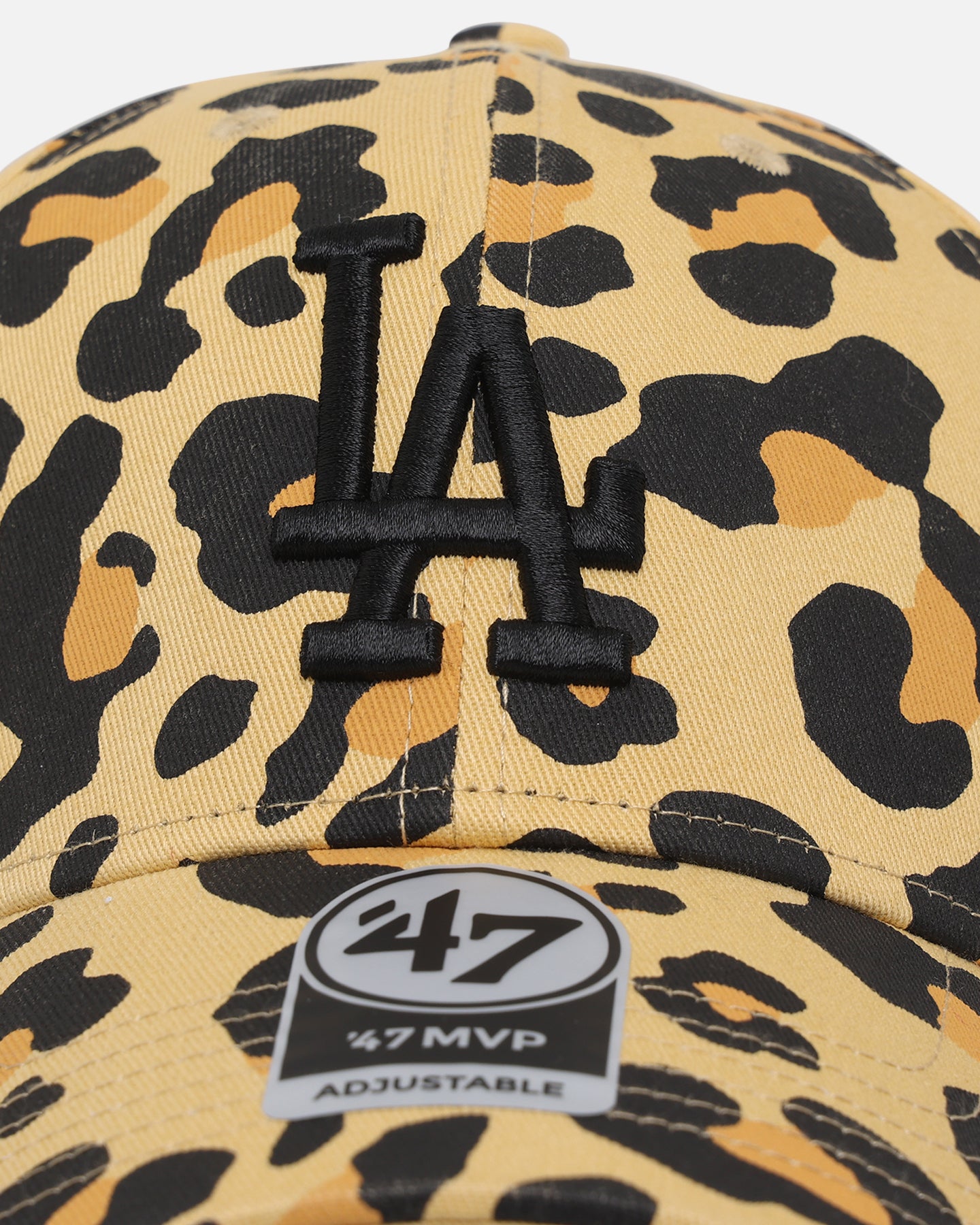 47 Brand Los Angeles Dodgers 'Bagheera' 47 Clean Up Strapback Adjustable Baseball Cap - Light Gold for Men & Women - Perfect for Baseball Games, Outdoor Activities & Casual Wear