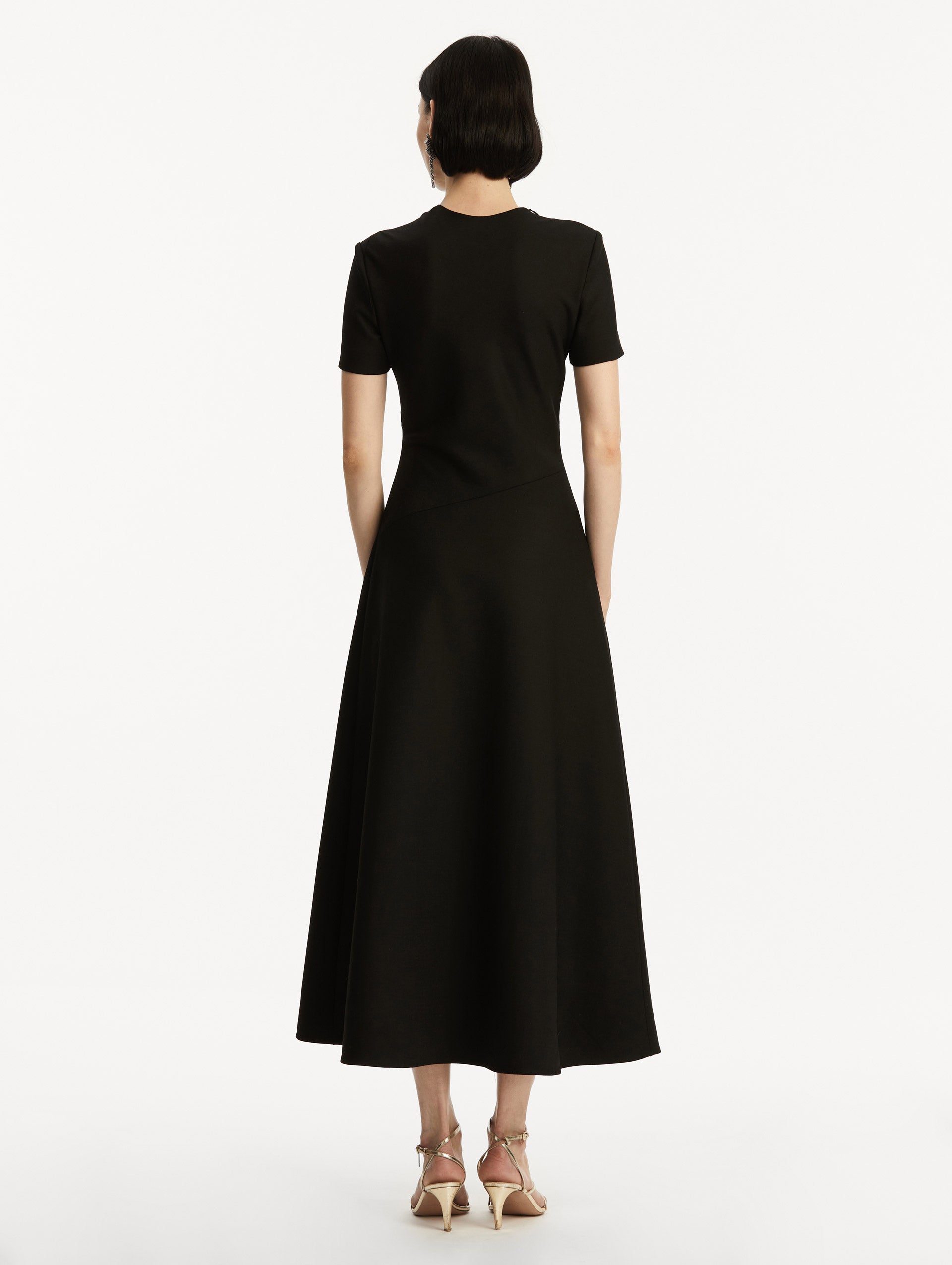Elegant Twist Detailed Wool Dress for Women - Soft & Comfortable Winter Wear - Perfect for Office, Parties & Holiday Outfits