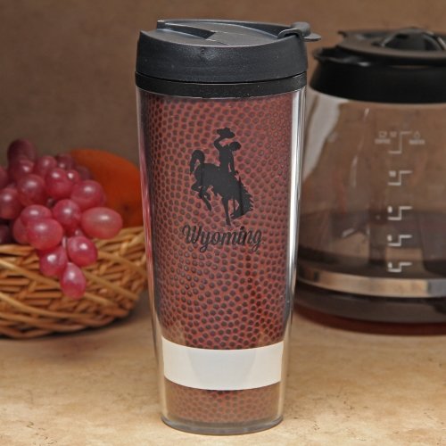Wyoming Cowboys NCAA 20oz Insulated Travel Tumbler - Perfect for Game Day, Camping & Office Use