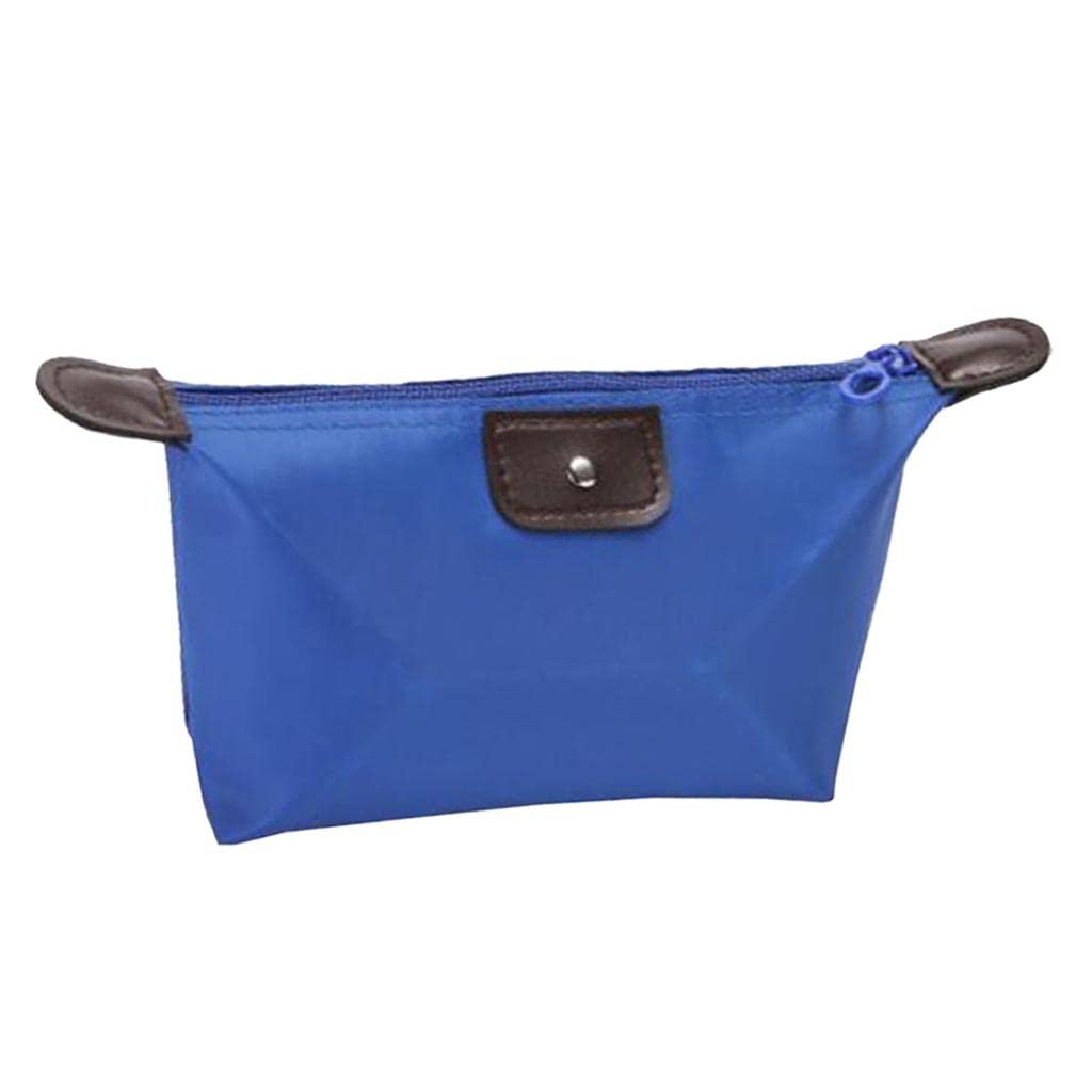 Waterproof Makeup Bag & Travel Toiletry Pouch - VMS INDIA Cosmetic Organizer for Women, Blue | Perfect for Travel, Gym, School & Daily Essentials Storage