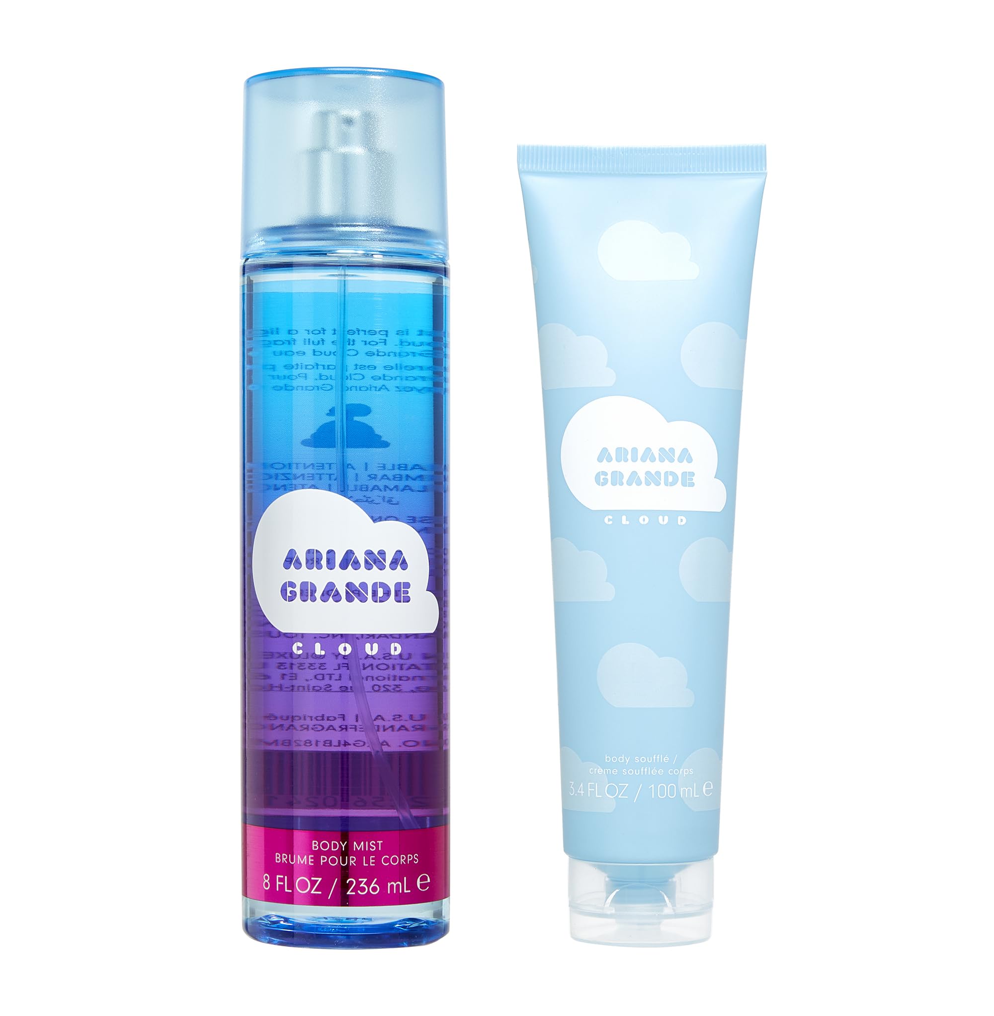 Ariana Grande Cloud Body Mist & Lotion Gift Set - Floral & Fruity Fragrance for Women | Perfect for Daily Use, Gifts & Special Occasions