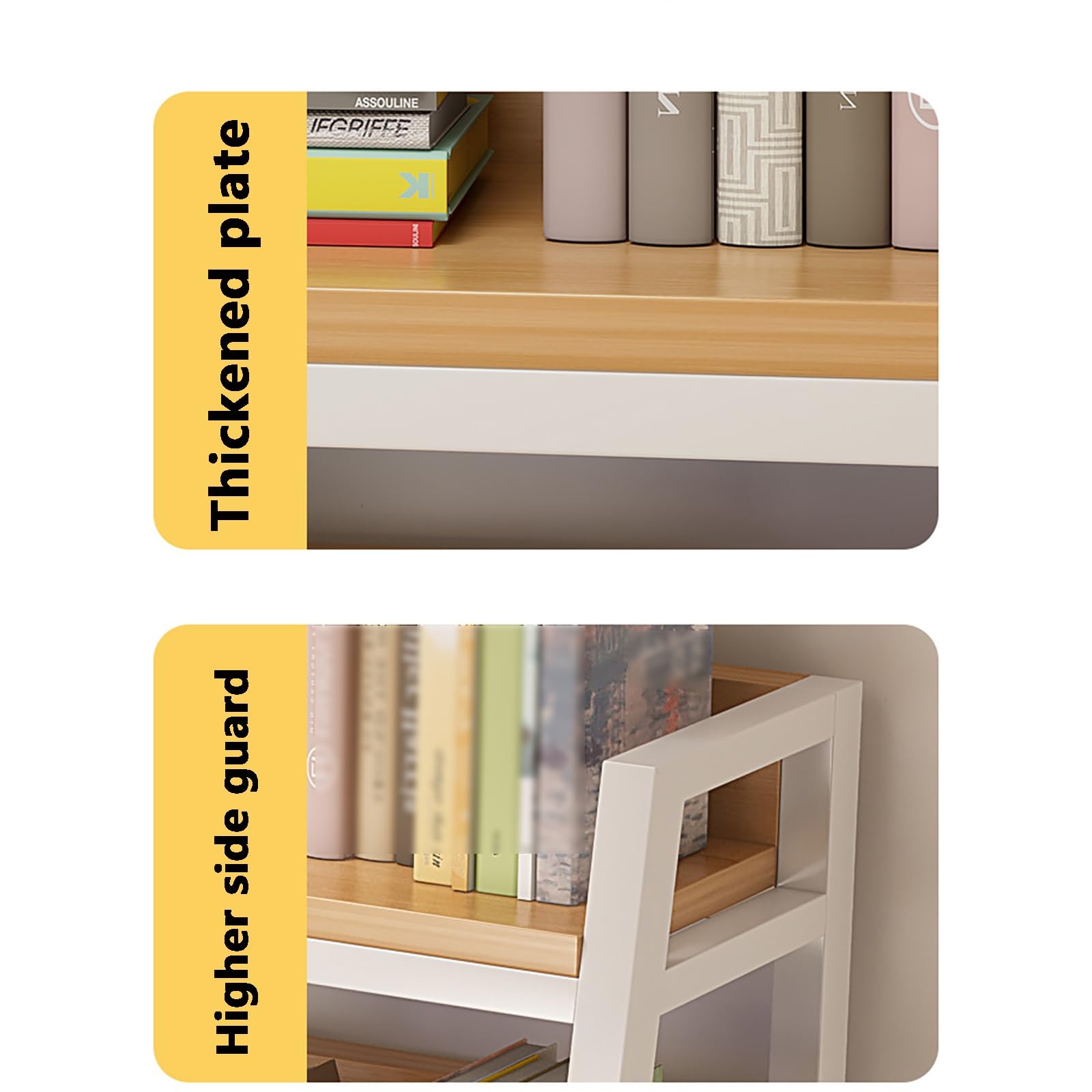 Space-Saving Student Desk Organizer - Sturdy Steel Dormitory Computer Desktop Rack with Hutch | Perfect for Dorm Rooms, Study Spaces & Home Offices | Compact Storage Solution for Books, Laptops & School Supplies