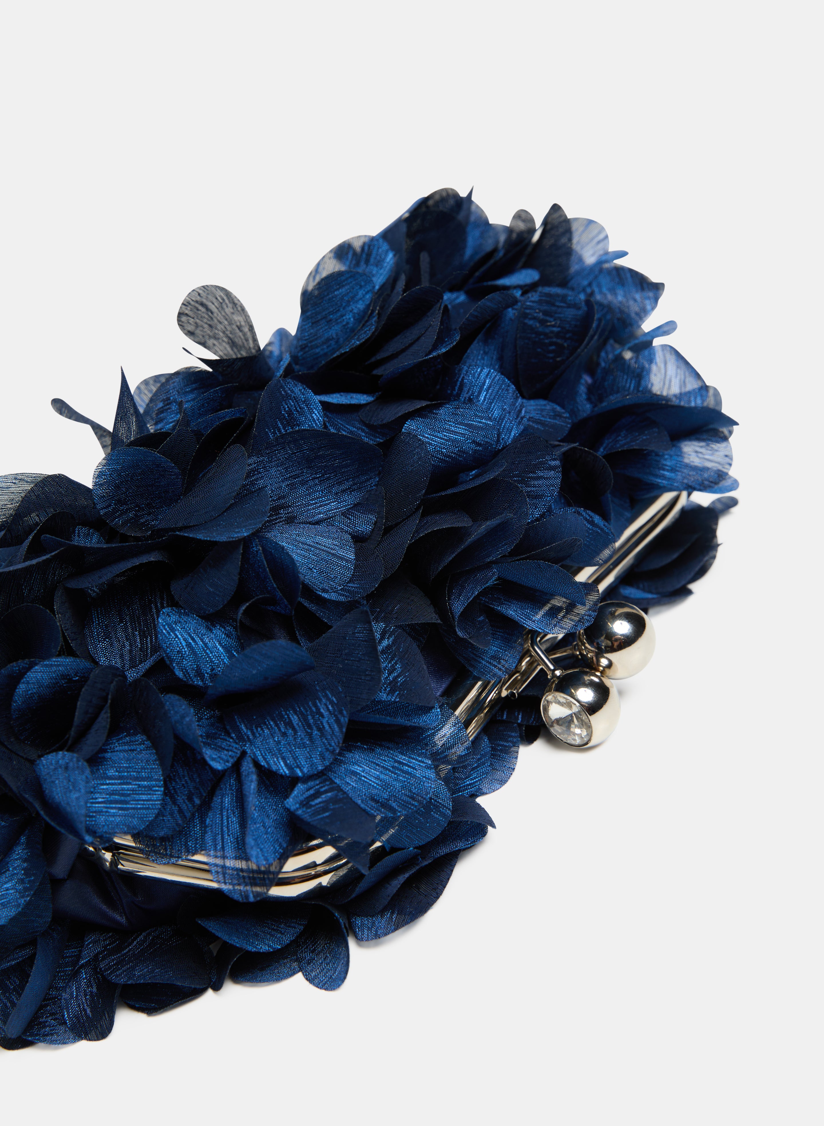 Elegant Chiffon Petal Clutch Bag for Women - Stylish Evening Clutch for Parties, Weddings & Special Occasions