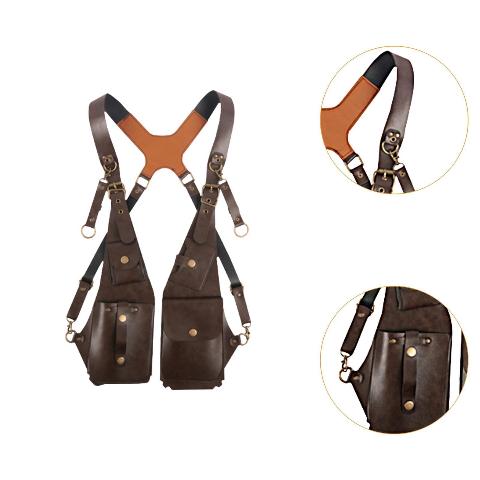 Men's Anti-Theft Crossbody Shoulder Bag - Adjustable PU Leather Strap Wallet Phone Bag for Travel, Hiking & Outdoor Activities
