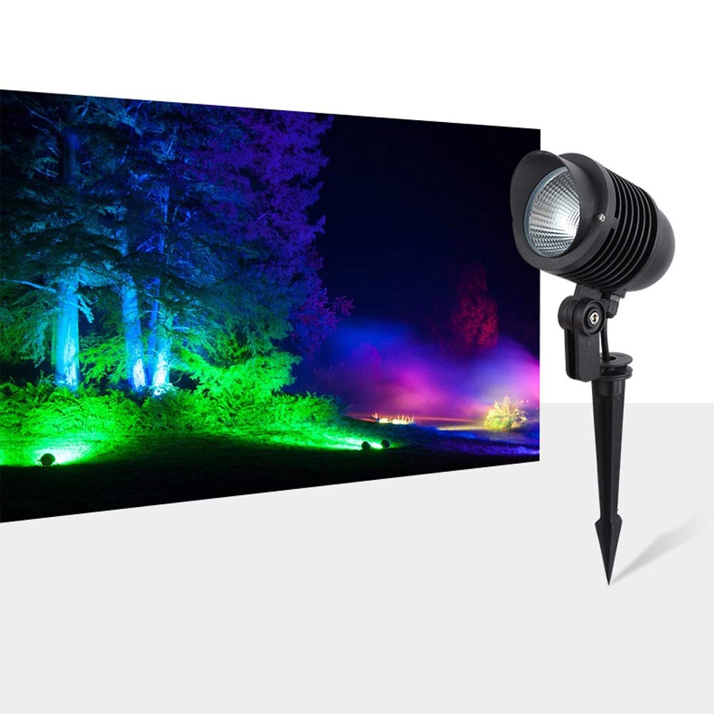 5W LED Outdoor Flood Lights - Waterproof Garden Spotlights for Lawn & Walkway (Green Light) - Perfect for Landscape & Path Lighting