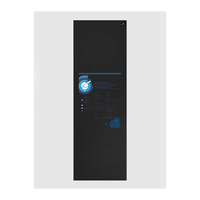 Custom Personalized Yoga Mat 6mm Thick - Non-Slip Eco-Friendly Exercise Mat with Your Own Design in Black - Perfect for Home Workouts, Yoga Studios & Fitness Classes
