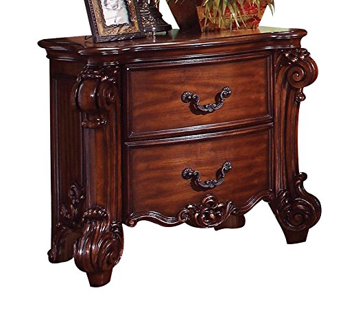Acme Vendome Luxury Bedroom Set - California King Bed, Nightstand, Dresser & Mirror | Perfect for Master Bedroom Decor & Spacious Home Furniture