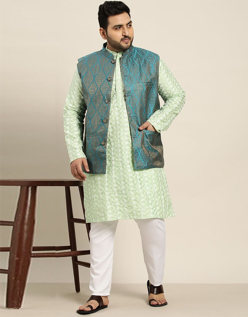 Beryl Green Kurta Silk Blend Pant - Elegant & Comfortable Women's Silk Blend Pants for Casual Wear, Lounge & Boho Outfits