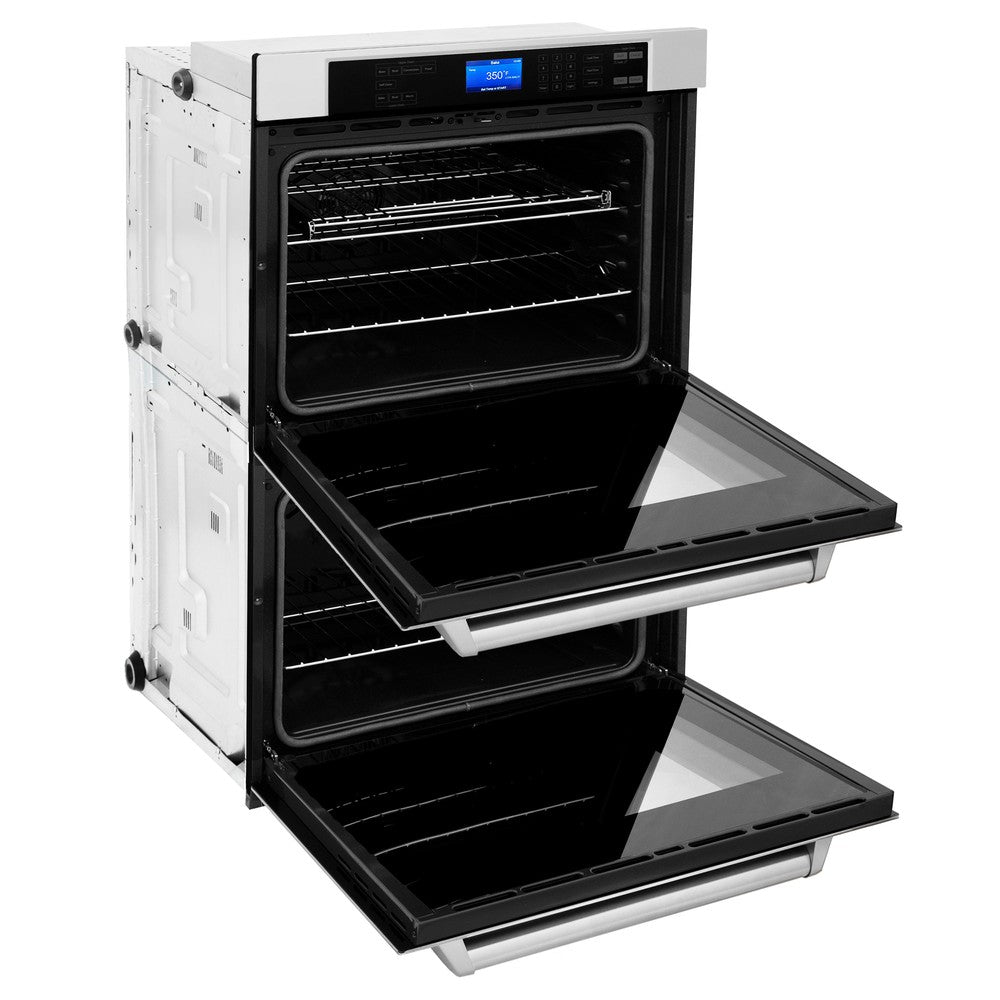 ZLINE 48-Inch Stainless Steel Gas Rangetop with 30-Inch Double Wall Oven Kitchen Package (2KP RTAWD48) - Perfect for Modern Home Chefs & Professional Style Cooking