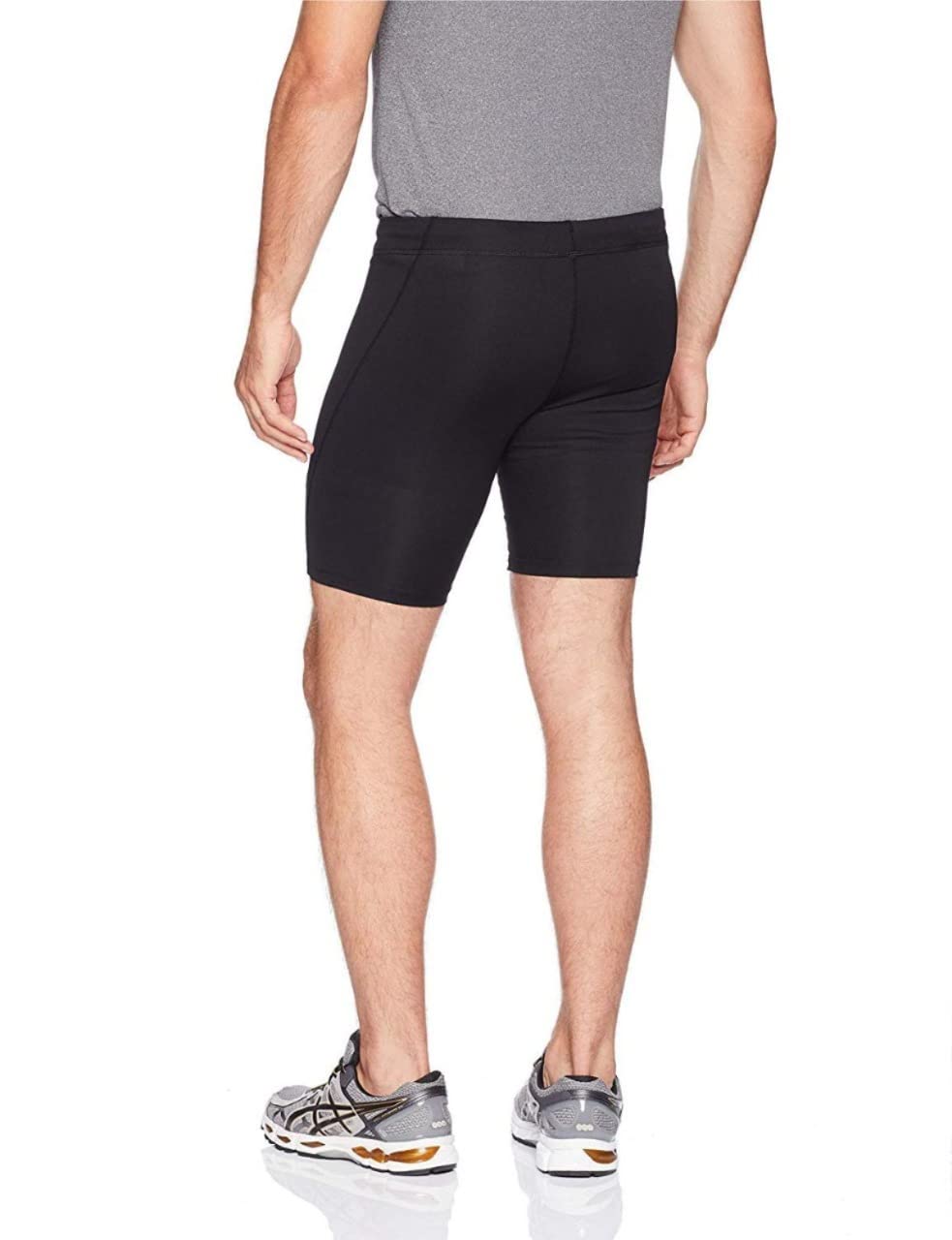 NEVER QUIT Polyester Compression Shorts for Men & Women - High Performance Workout Tights for Running, Gym, Basketball & Multi Sports - Moisture Wicking & Breathable Athletic Wear