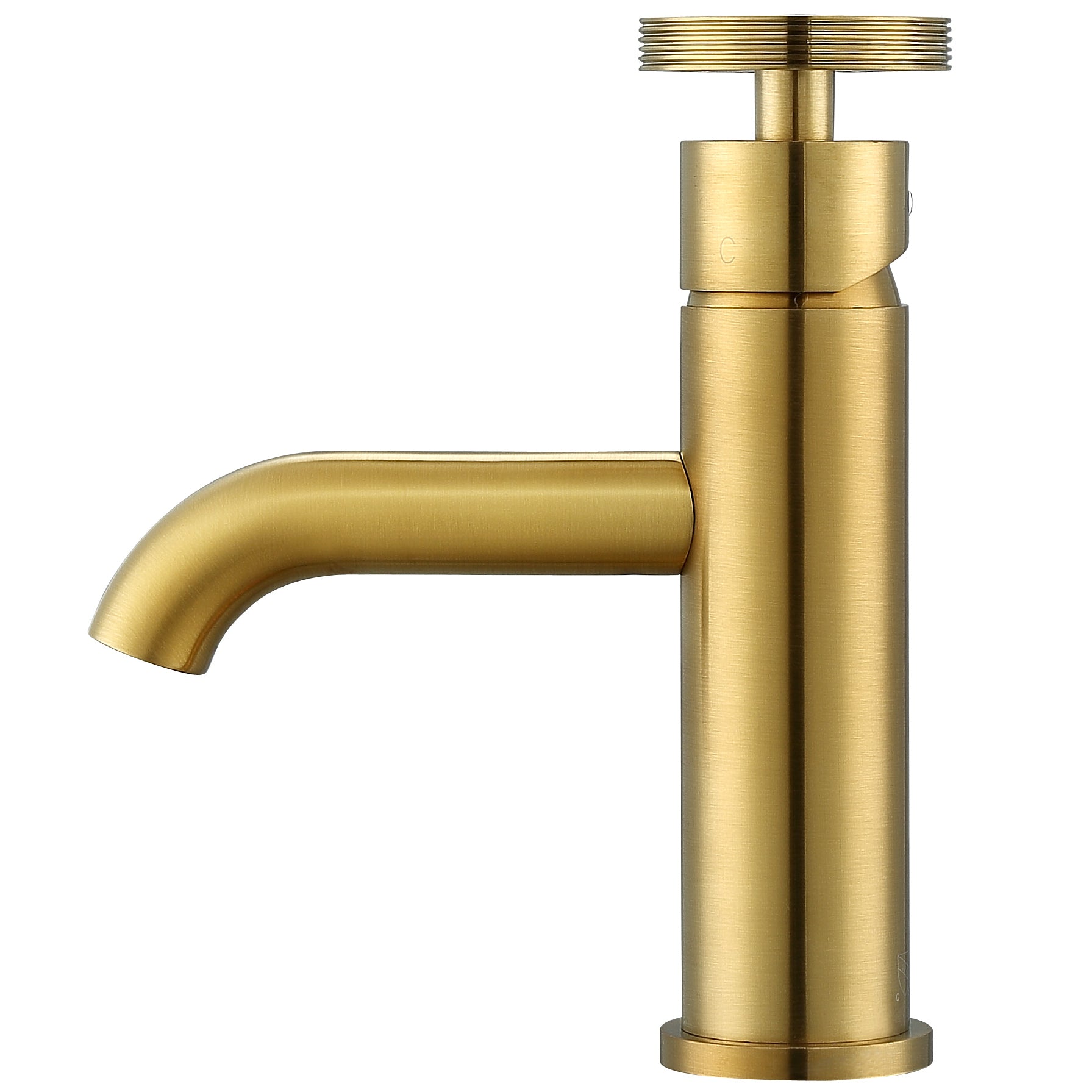 Ancona Nova Series Single Lever Bathroom Faucet - Brushed Titanium Gold Finish for Modern Vanity Sinks | Perfect for Home, Hotel & Luxury Bathroom Renovations