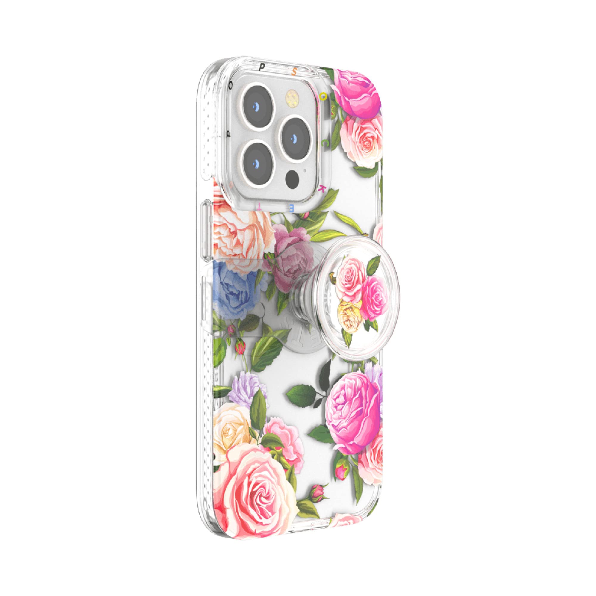 Vintage Floral iPhone 13 Pro Case with PopSockets Grip & Slide - Protective Phone Cover for iPhone 13 Pro | Perfect for Everyday Use, Travel & Secure One-Handed Grip