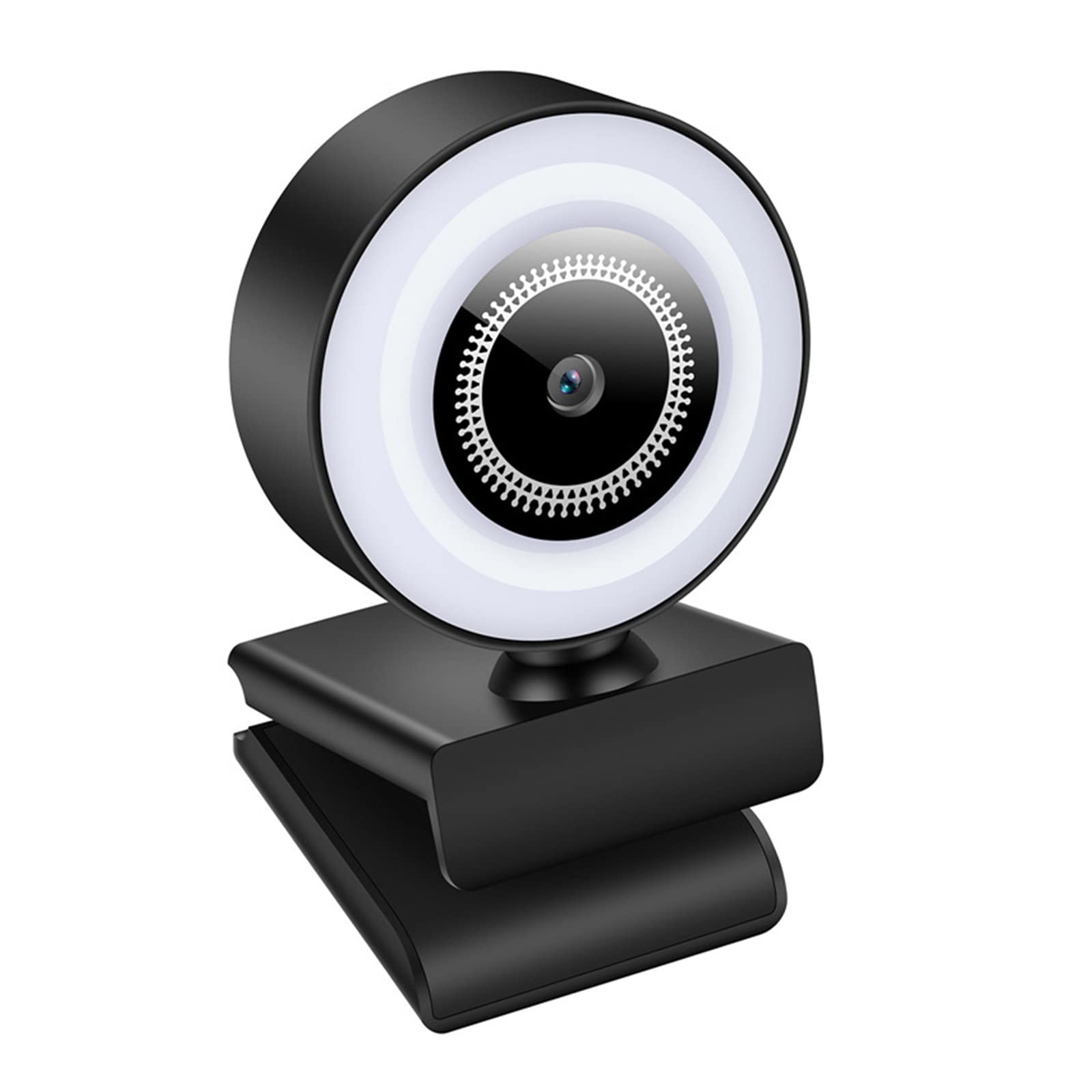 Bydezcon B12 1080P HD Webcam with Built-in Fill Light, Rotatable USB Computer Camera for Video Conferencing, Live Streaming, Online Learning & Remote Meetings - Perfect for Zoom, Skype, Teams & Webinars