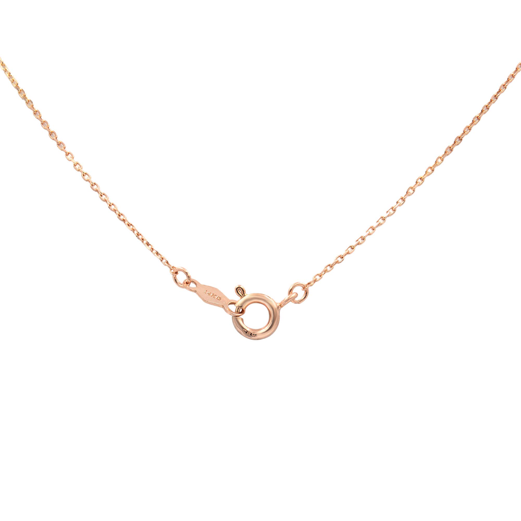 Rachel Koen 14K Yellow Gold 'S' Initial Pendant Necklace for Women - Elegant Personalized Jewelry Gift for Birthday, Anniversary & Special Occasions