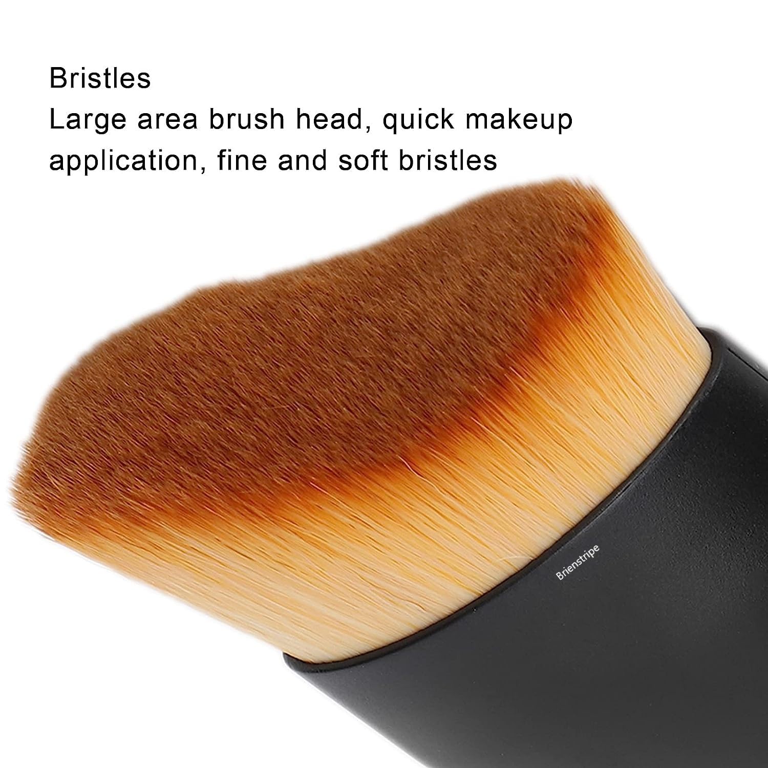 Brienstripe Foundation Makeup Brush - Soft Blending Brush for Liquid & Cream Foundation, Professional Blush & Contour Makeup Brush Set | Perfect for Everyday Makeup, Airbrush Finish & Professional Makeup Artists