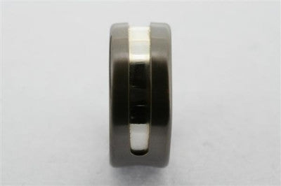 Titanium and Sterling Silver Line Ring for Men & Women - Durable & Hypoallergenic Jewelry for Everyday Wear, Wedding, or Gift