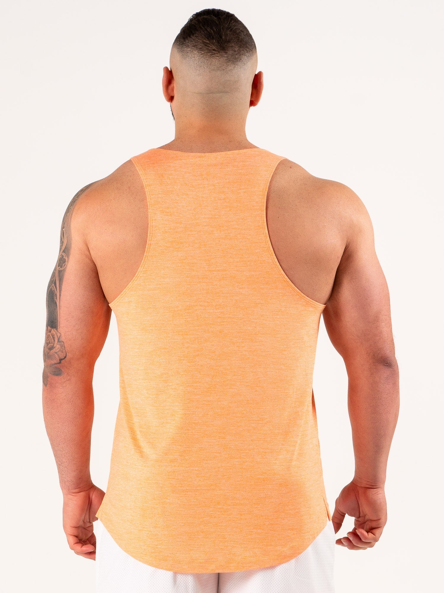 Flex Active Tank for Women - Breathable Workout Top, Orange Marl - Perfect for Yoga, Running & Gym Training