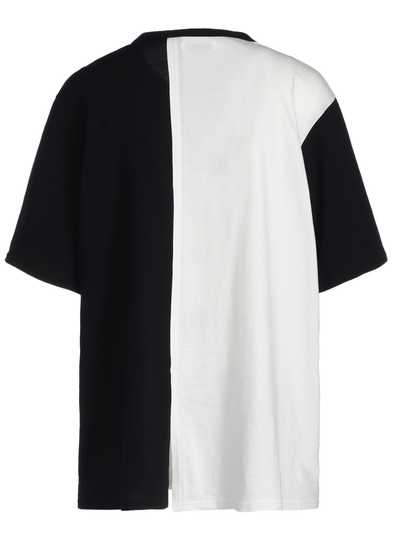 Color Switched Asymmetrical Design T-Shirt for Men & Women | Trendy Casual Wear for Street Style & Everyday Outfits