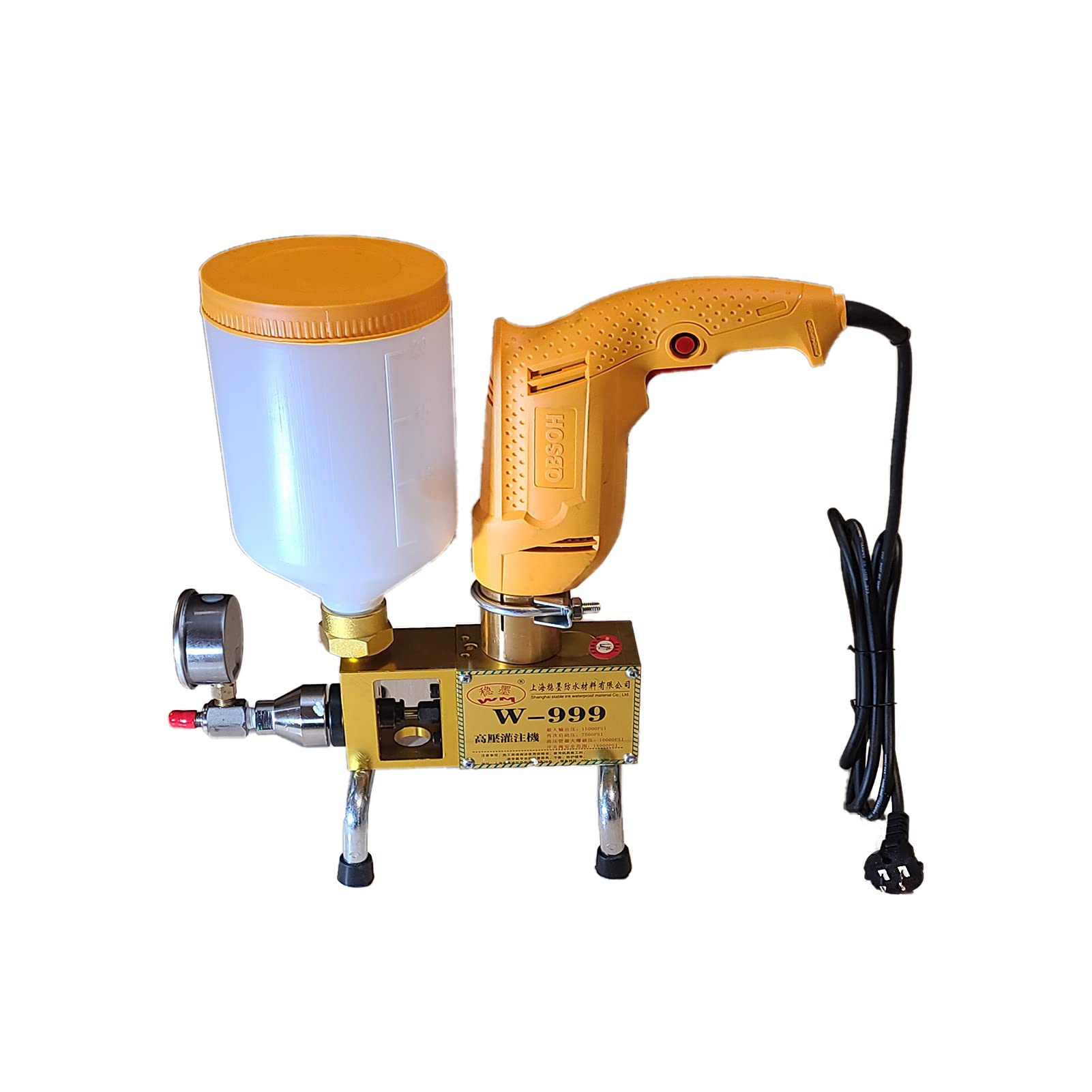 High-Performance Concrete Polyurethane Injection Grouting Pump - Waterproof Filling Machine for Crack Repair & Foundation Sealing | Ideal for Basement Waterproofing, Wall Leak Fix & Structural Reinforcement