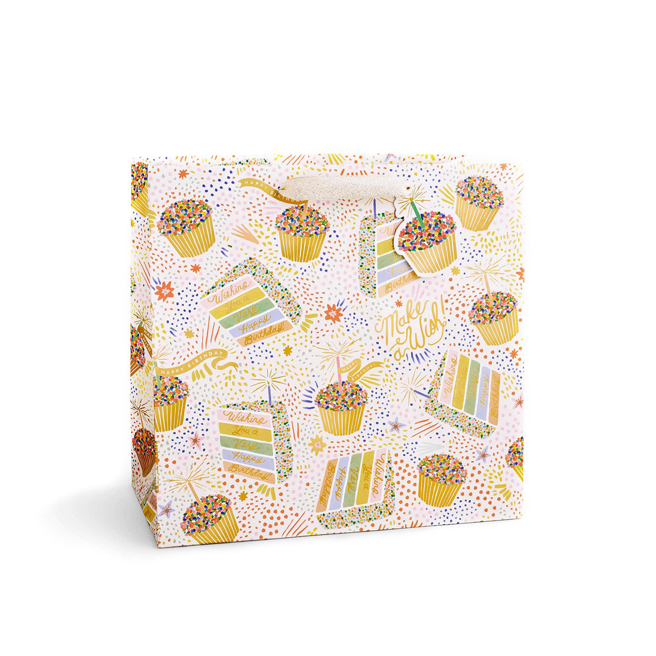 Personalized Birthday Cake Gift Bags - Elegant Party Favor Pouches for Birthdays, Baby Showers & Special Celebrations - Perfect for Candy, Treats & Small Gifts