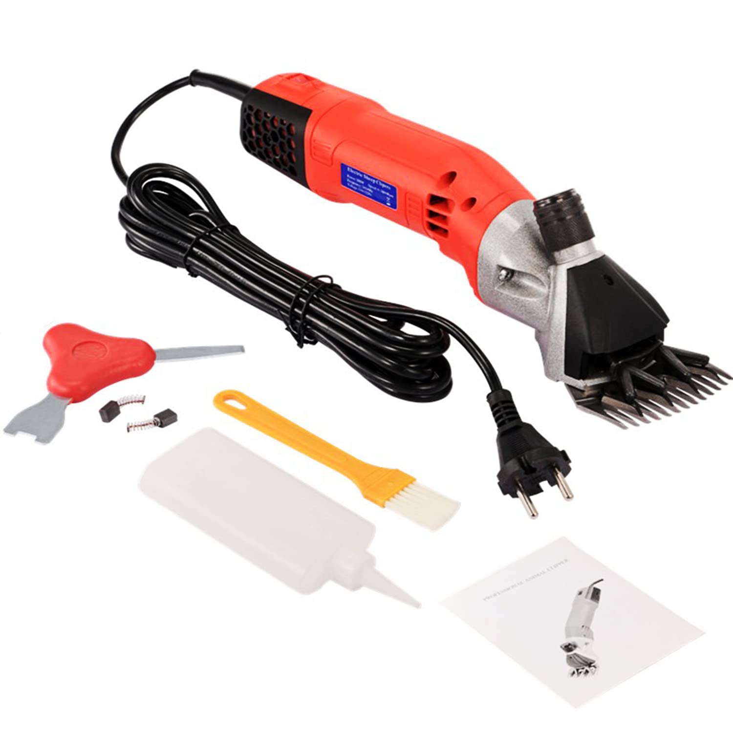 Professional 6-Speed Heavy Duty Electric Sheep & Goat Clippers - Livestock Shearing Tool for Thick Coat Animals (Wool, Fur, Hair) | Perfect for Farm Animals, Alpacas, Llamas & Pet Grooming