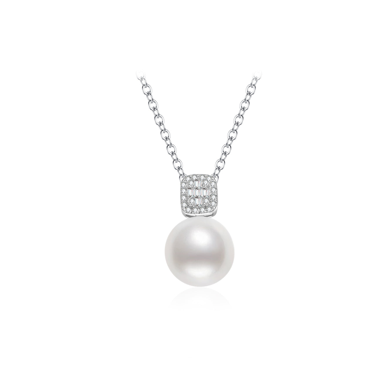 18K Solid Gold Edison Pearl Necklace for Women - Classic Elegant Jewelry Gift for Wedding, Anniversary & Special Occasions - KN00228