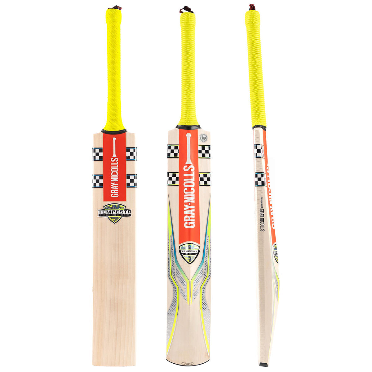 Gray Nicolls Tempesta Gen 1.0 5 Star Junior Cricket Bat - Lightweight English Willow for Youth Players - Perfect for Practice Matches & Training Sessions