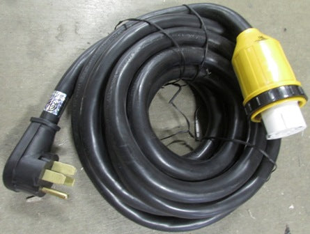50A 30' Detachable Shore Power Cord for RVs & Boats - Heavy Duty Marine Grade Power Cable for Camping, Travel & Outdoor Adventures