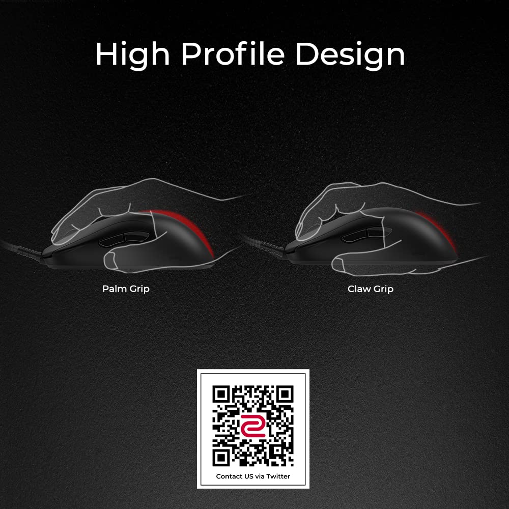 BenQ ZOWIE ZA13-C Symmetric Esports Gaming Mouse | Lightweight Design | Paracord Cable | Driver-Free | Small Size | Perfect for FPS, MOBA & Competitive Gaming